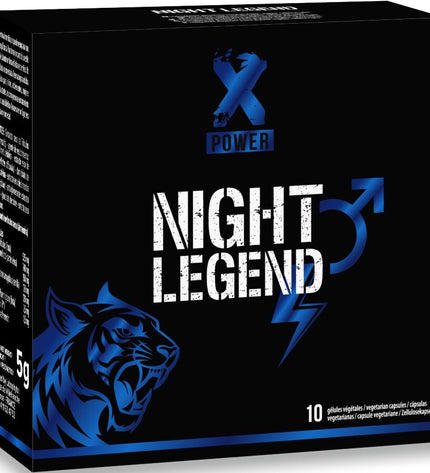 XPOWER - NIGHT LEGEND STIMULANT À ACTION RAPIDE POUR L'ÉRECTION ET LA PERFORMANCE 10 CAPSULES by XPOWER