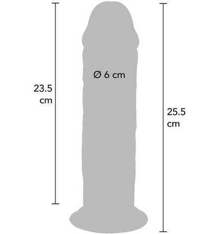 GET REAL - PÉNIS DE LUXE ÉPAIS DOUBLE DENSITÉ EN TPE 25,5 CM by GET REAL