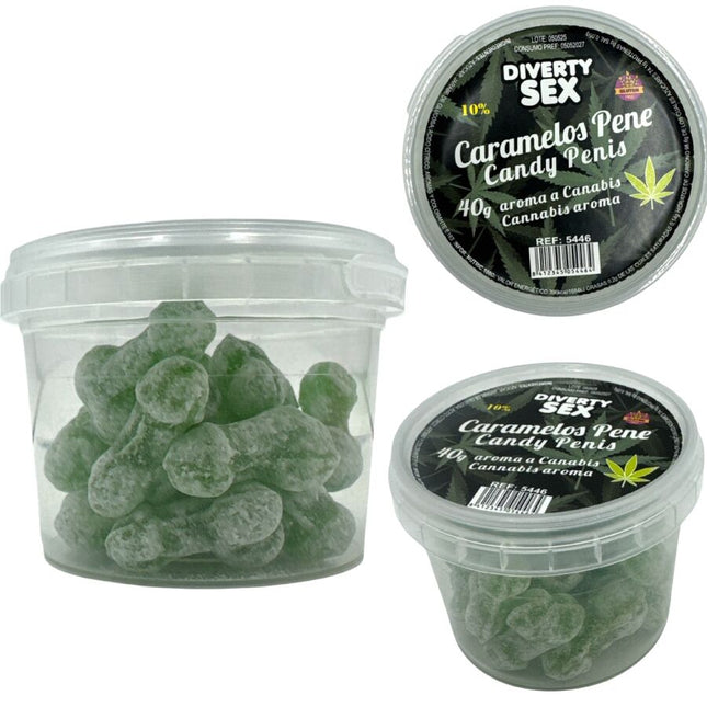 DIABLO GOLOSO - 20 BONBONS POUR PÉNIS ARÔME CANNABIS by DIABLO GOLOSO