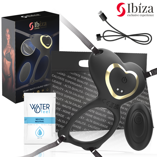 IBIZA - VIBRATEUR COUPLE EN FORME DE CŒUR AVEC TÉLÉCOMMANDE by IBIZA TECHNOLOGY