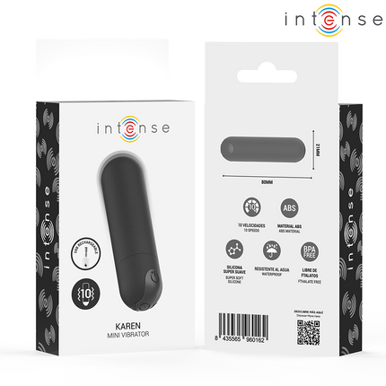 INTENSE - KAREN MINI VIBRANT RECHARGEABLE BALLE NOIRE by INTENSE FUN TOYS