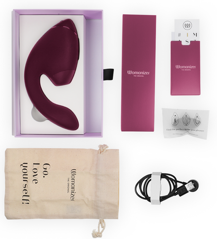 WOMANIZER - DUO NEXT STIMULATEUR CLITORIAL ET DE POINT G DOUBLE ROSE FOYER by WOMANIZER