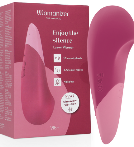 WOMANIZER - VIBE LAY-ON VIBRATEUR SILENCIEUX BLEU FONCÉ by WOMANIZER