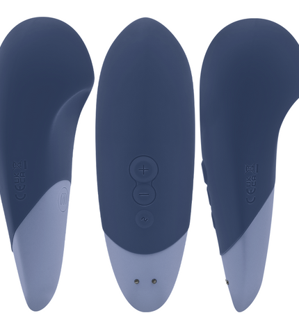WOMANIZER - VIBE LAY-ON VIBRATEUR SILENCIEUX BLEU FONCÉ by WOMANIZER