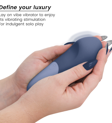 WOMANIZER - VIBE LAY-ON VIBRATEUR SILENCIEUX BLEU FONCÉ by WOMANIZER