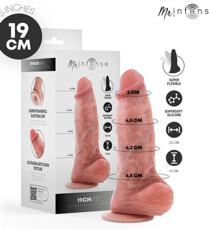 MR INTENSE - PETIT GODEMICHET SPENCER EN SILICONE 19 CM -Ø- 4,5 CM by MR. INTENSE DILDOS