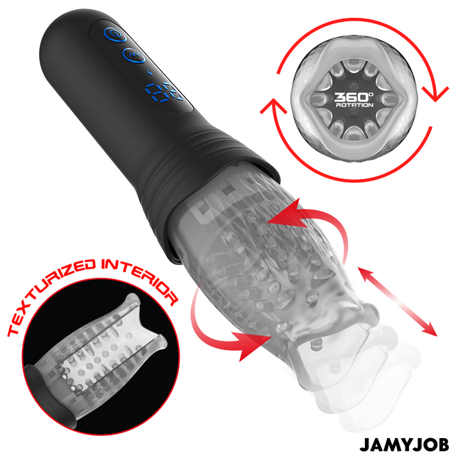 JAMYJOB - MASTURBATEUR BLOW-R AVEC MOUVEMENT DE POUSSÉE ET DE ROTATION by JAMYJOB