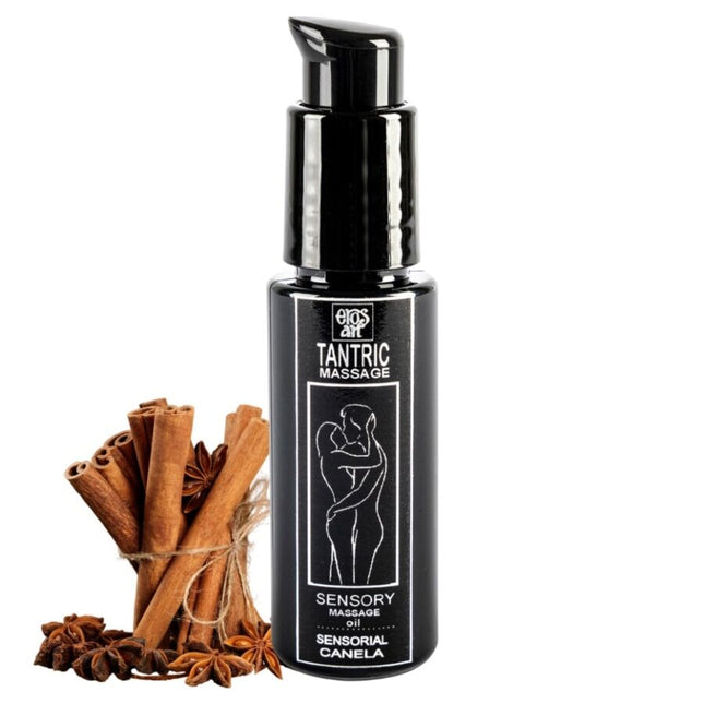 EROS-ART - HUILE DE MASSAGE TANTRIQUE NATURELLE ET CANNELLE APHRODISIAQUE 30 ML - Concombre Boutique