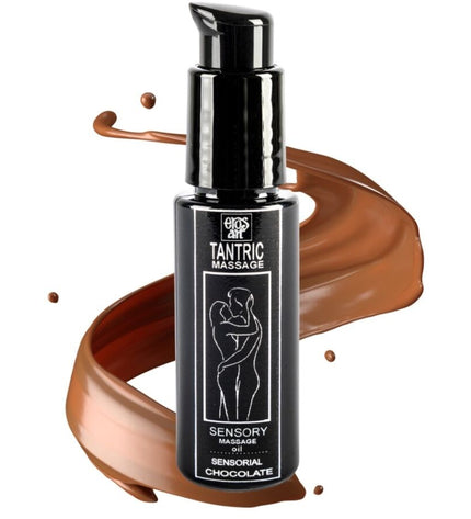 EROS-ART - HUILE DE MASSAGE TANTRIQUE NATURELLE ET APHRODISIAQUE AU CHOCOLAT 30 ML - Concombre Boutique