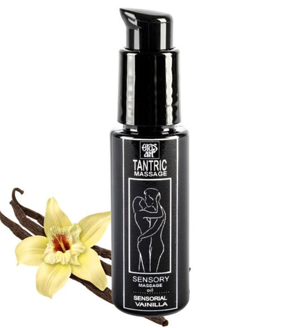 EROS-ART - HUILE DE MASSAGE TANTRIQUE NATURELLE À LA VANILLE APHRODISIAQUE 30 ML - Concombre Boutique