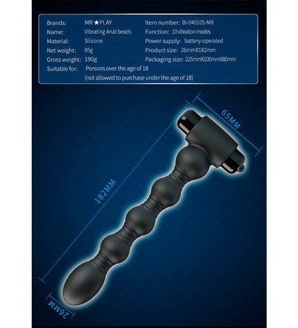 MR PLAY - MASSEUR DE PLUG ANAL VIBRANT by MR PLAY
