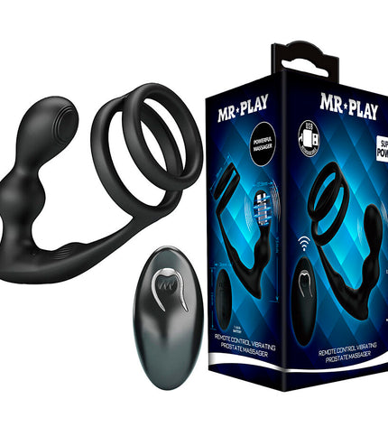 MR PLAY - PLUG ANAL VIBRANT AVEC ANNEAU PÉNIS ET TÉLÉCOMMANDE by MR PLAY