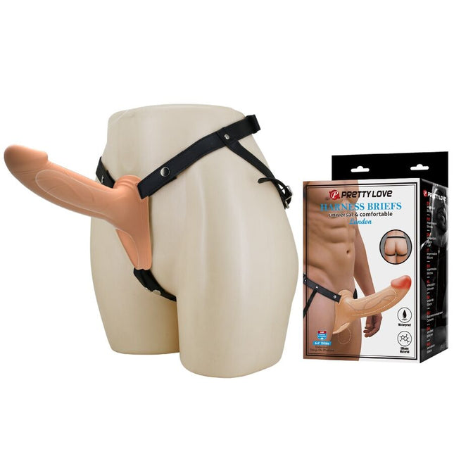 PRETTY LOVE - LANDON LIGHT-SKIN VIBRATING STRAP-ON by PRETTY LOVE MALE
