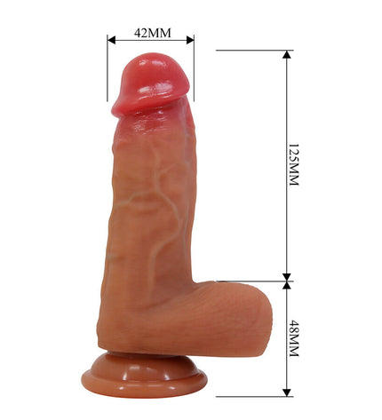 PRETTY LOVE - CURTIS GODEMICHET RÉALISTE AVEC VENTOUSE 17,3 CM -Ø- 4,2 CM by PRETTY LOVE HIGH GRADE