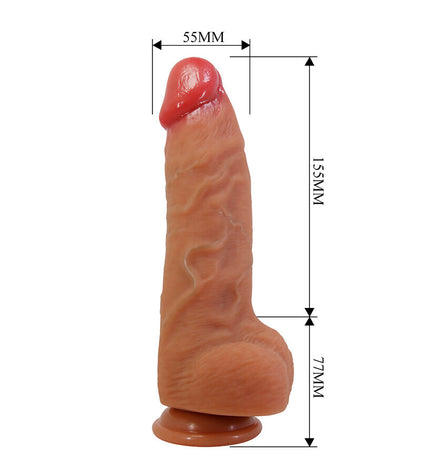 PRETTY LOVE - NAJM GODEMICHET RÉALISTE AVEC VENTOUSE 23,2 CM -Ø- 5,5 CM by PRETTY LOVE HIGH GRADE