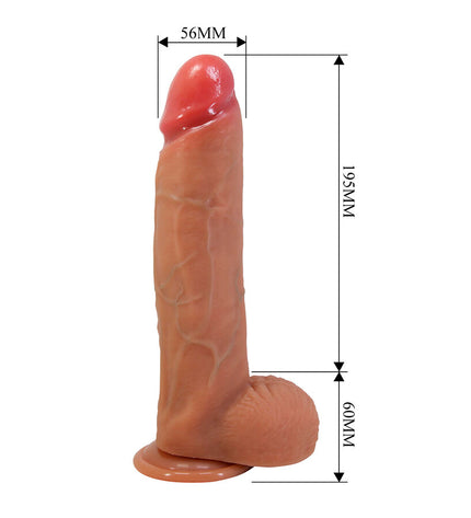 PRETTY LOVE - MENDEL GODEMICHET RÉALISTE AVEC VENTOUSE 25,5 CM -Ø- 5,6 CM by PRETTY LOVE HIGH GRADE