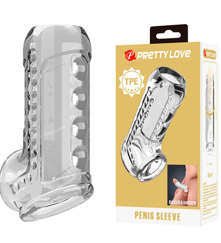 PRETTY LOVE - GAINE PÉNIENNE TEXTURÉE TRANSPARENTE by PRETTY LOVE MALE