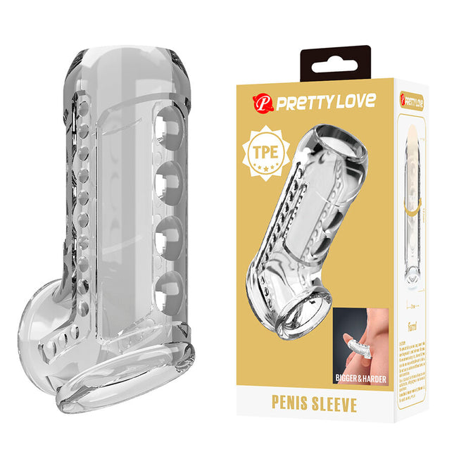 PRETTY LOVE - GAINE PÉNIENNE TEXTURÉE TRANSPARENTE by PRETTY LOVE MALE