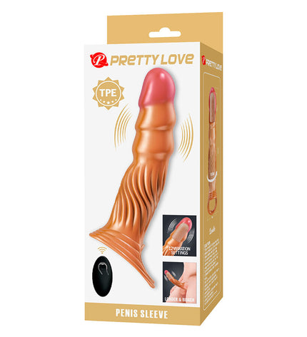 PRETTY LOVE - MANCHON PÉNIS TEXTURÉ AVEC VIBRATION ET TÉLÉCOMMANDE by PRETTY LOVE MALE