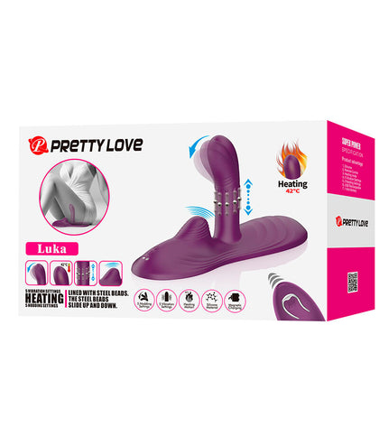 PRETTY LOVE - LUKA VIBRATEUR À POSITION ASSISE AVEC EFFET CHAUFFANT ET TÉLÉCOMMANDE by PRETTY LOVE FLIRTATION