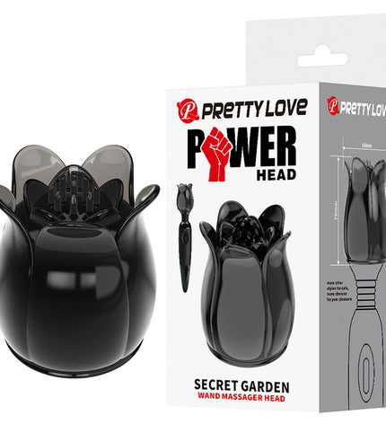 PRETTY LOVE - SECRET GARDEN TÊTE DE MASSAGE NOIRE by PRETTY LOVE FLIRTATION