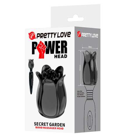 PRETTY LOVE - SECRET GARDEN TÊTE DE MASSAGE NOIRE by PRETTY LOVE FLIRTATION