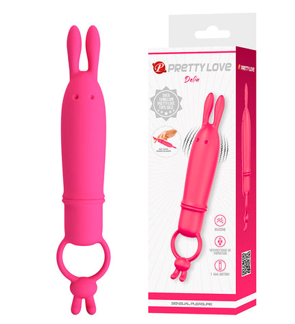 PRETTY LOVE - DELIA VIBRATEUR RABBIT AVEC ANNEAU DE RÉSISTANCE by PRETTY LOVE FLIRTATION