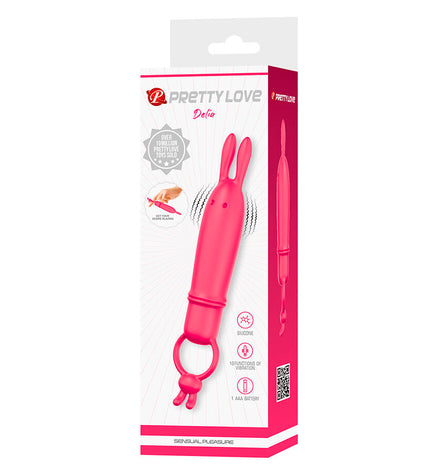 PRETTY LOVE - DELIA VIBRATEUR RABBIT AVEC ANNEAU DE RÉSISTANCE by PRETTY LOVE FLIRTATION