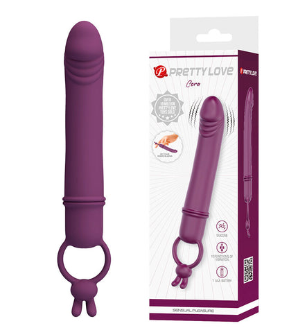 PRETTY LOVE - CORA VIBRATEUR EN FORME DE PÉNIS AVEC ANNEAU DE RÉSISTANCE by PRETTY LOVE FLIRTATION