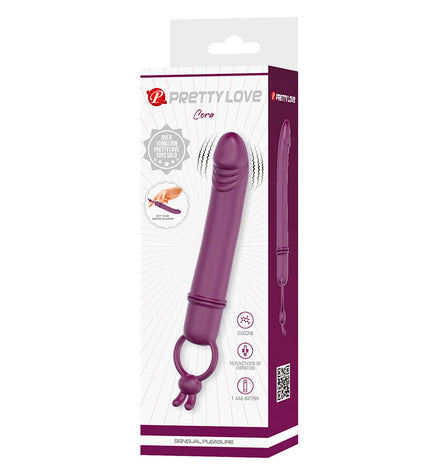 PRETTY LOVE - CORA VIBRATEUR EN FORME DE PÉNIS AVEC ANNEAU DE RÉSISTANCE by PRETTY LOVE FLIRTATION