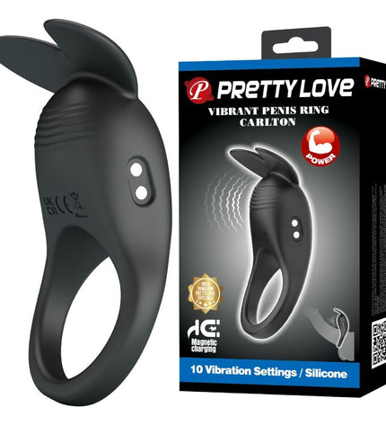 PRETTY LOVE - CARLTON ANNEAU PÉNIS AVEC STIMULATEUR CLITORIAL by PRETTY LOVE MALE