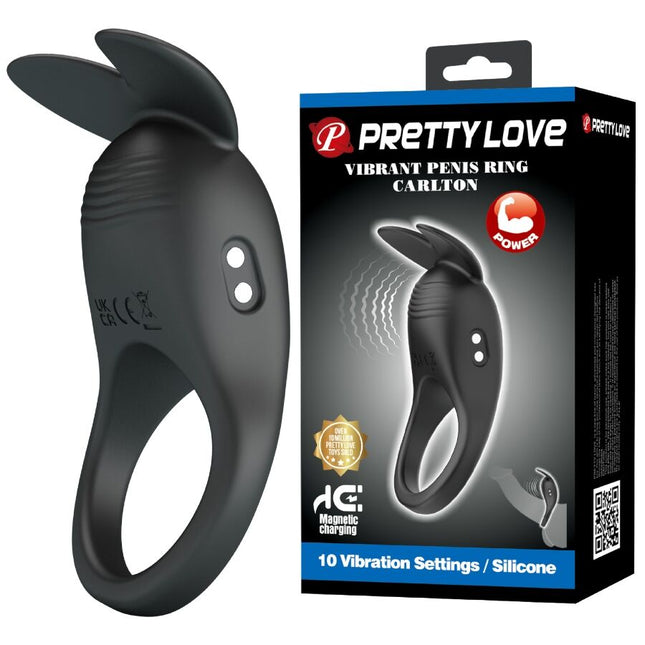 PRETTY LOVE - CARLTON ANNEAU PÉNIS AVEC STIMULATEUR CLITORIAL by PRETTY LOVE MALE