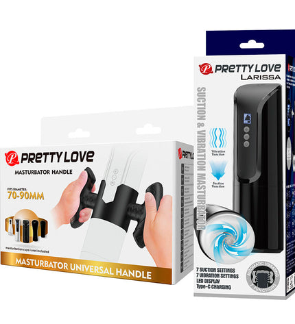 PRETTY LOVE - LARISSA MASTURBATEUR À SUCCION AVEC VIBRATION + SUPPORT by PRETTY LOVE MALE