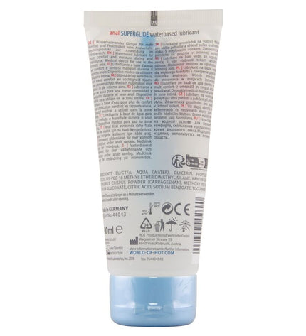 HOT - ANAL SUPERGLIDE LIQUID PLEASURE LUBRIFIANT À BASE D'EAU 100 ML by HOT