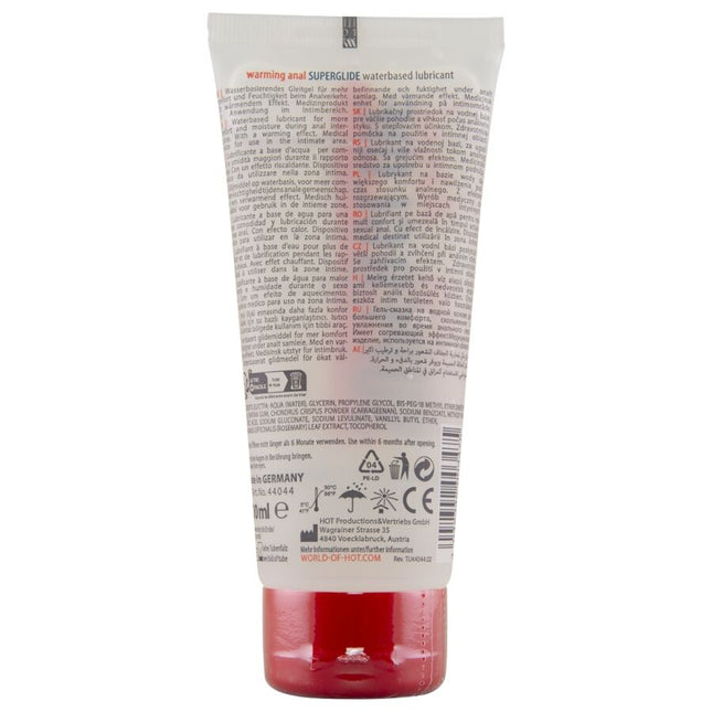 HOT - LIQUIDE CHAUFFANT POUR PLAISIR ANAL SUPERGLIDE 100 ML by HOT