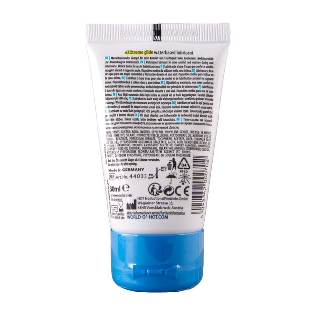 HOT - EXXTREME GLIDE LUBRIFIANT À BASE D'EAU + HUILE DE CONFORT A+ 30 ml by HOT