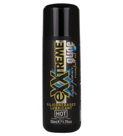 HOT - LUBRIFIANT À BASE DE SILICONE EXTRÊME GLIDE + HUILE DE CONFORT A+ 50 ML by HOT