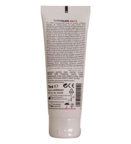 HOT - SUPERGLIDE LUBRIFIANT COMESTIBLE À BASE D'EAU CERISE 75 ML by HOT