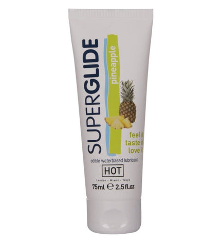 HOT - SUPERGLIDE LUBRIFIANT COMESTIBLE À BASE D'EAU ANANAS 75 ML by HOT