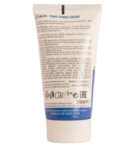 HOT - CRÈME STIMULANTE POUR LE PÉNIS V-ACTIV POUR HOMMES 50 ML by HOT