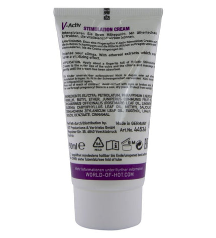 HOT - CRÈME STIMULANTE V-ACTIV POUR FEMMES 50 ML by HOT