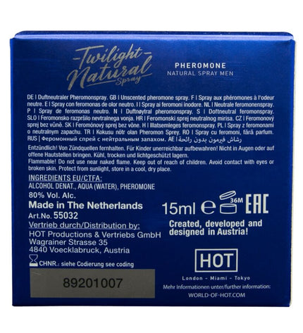 HOT - TWILIGHT PHEROMONE NATURELLE POUR HOMMES 15 ML by HOT