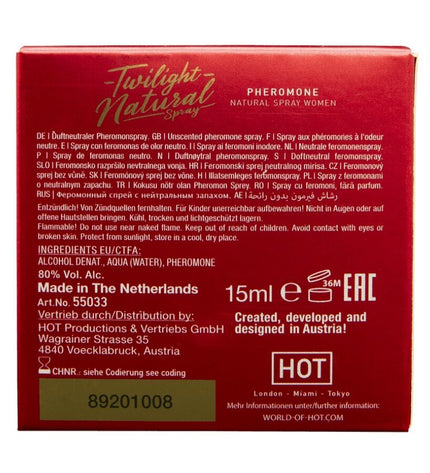 HOT - PHÉROMONE TWILIGHT NATURELLE POUR FEMMES 15 ML by HOT