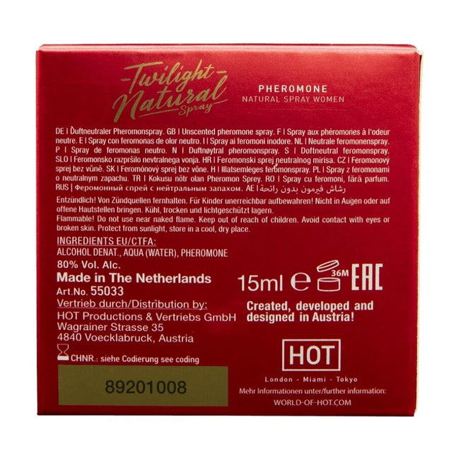 HOT - PHÉROMONE TWILIGHT NATURELLE POUR FEMMES 15 ML by HOT
