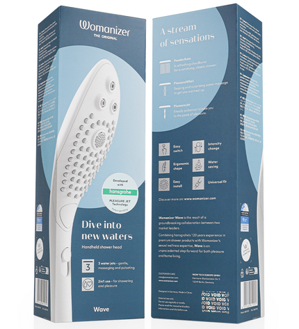 WOMANIZER - POMMEAU DE DOUCHE STIMULANT CLITORIAL WAVE BLANC by WOMANIZER