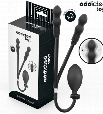 ADDICTED TOYS - PLUG ANAL DOUBLE GONFLABLE MODÈLE 1 by ADDICTED TOYS