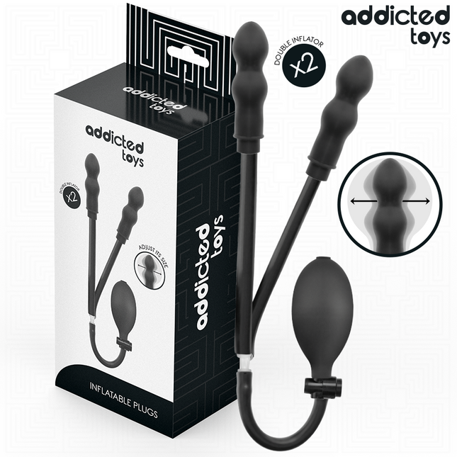 ADDICTED TOYS - PLUG ANAL DOUBLE GONFLABLE MODÈLE 1 by ADDICTED TOYS