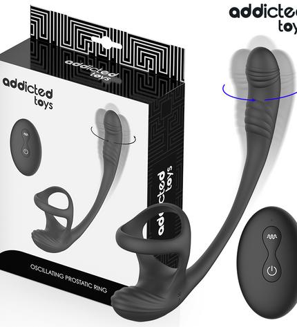 ADDICTED TOYS - PLUG ANAL AVEC VIBRATION, ONDULATION À 360° ET STIMULATEUR DE TESTICULES by ADDICTED TOYS