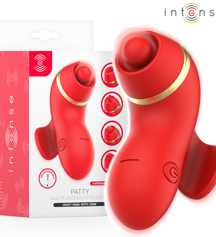 INTENSE - PATTY STIMULATEUR AVEC 4 TÊTES : SUCCION, TAPOTER, GRIFFER ET LÉCHER by INTENSE HIGH TECH