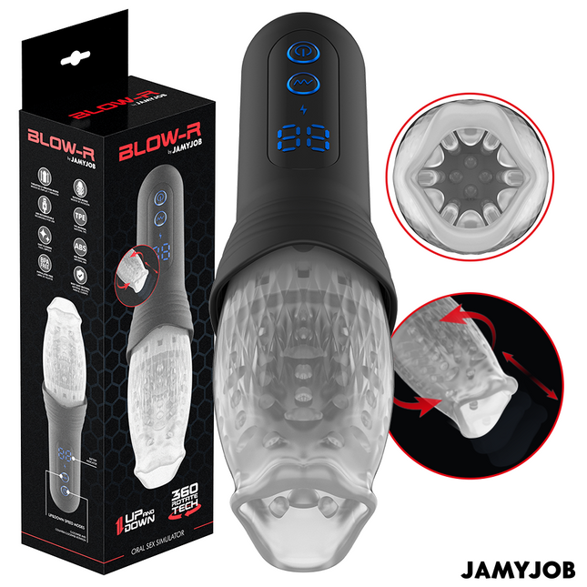 JAMYJOB - MASTURBATEUR BLOW-R AVEC MOUVEMENT DE POUSSÉE ET DE ROTATION by JAMYJOB